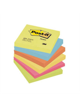 Notes POST-IT Energie 76 x 76 mm - Coloris assortis - Le lot de 6 blocs