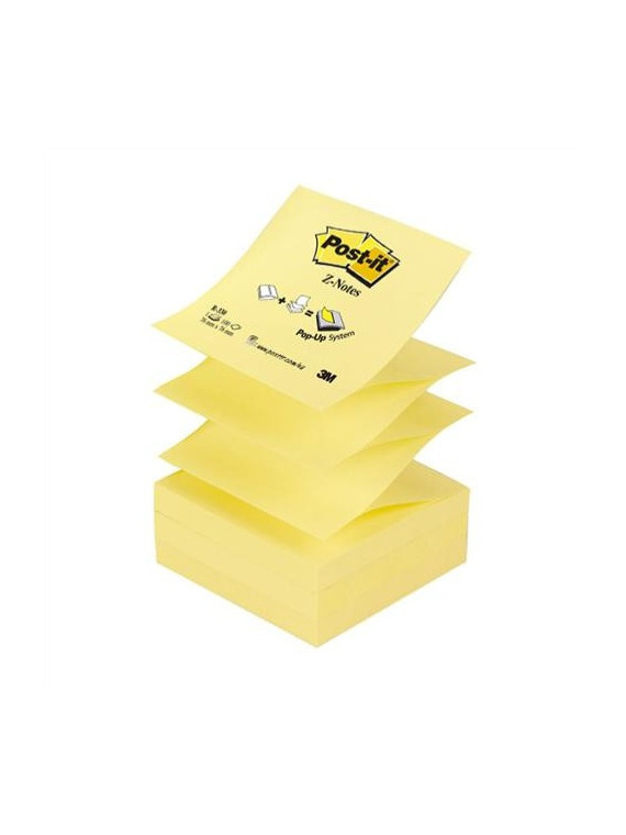 Notes Z-Notes POST-IT Super Sticky - Jaune - Le lot de 6 blocs de 100 feuilles
