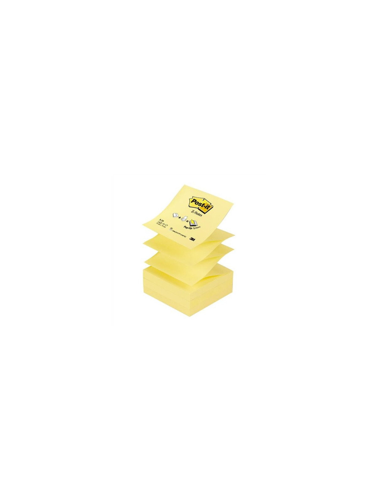 Notes Z-Notes POST-IT Super Sticky - Jaune - Le lot de 6 blocs de 100 feuilles