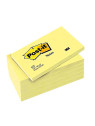 Notes POST-IT 76 x 127 mm - Jaune - Le lot de 6 blocs