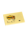 Notes POST-IT 76 x 127 mm - Jaune - Le lot de 6 blocs