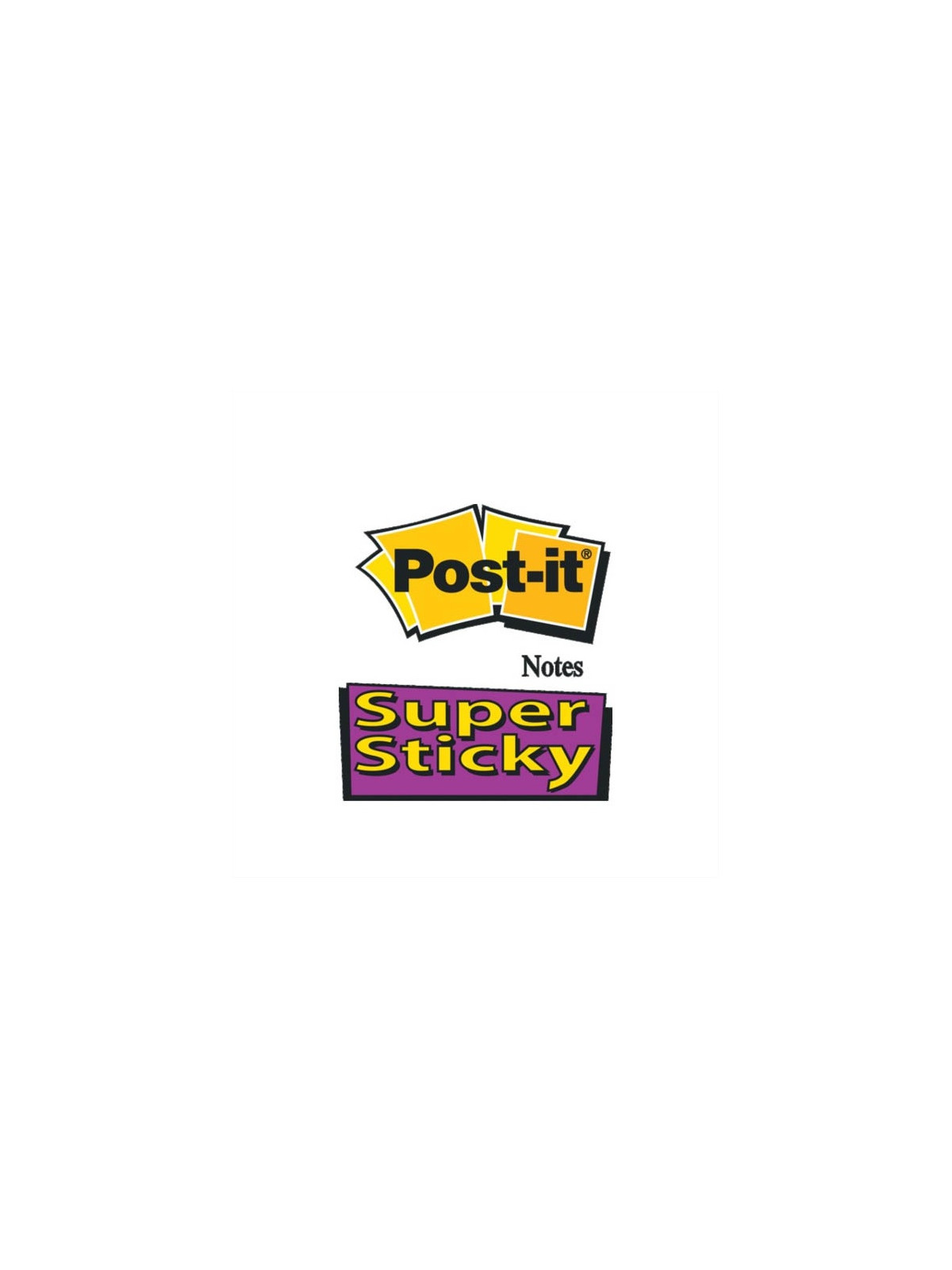 Notes POST-IT Super Sticky 76 x 76 mm - Jaune - Le lot de 6 blocs
