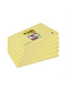 Notes POST-IT Super Sticky 76 x 127 mm - Jaune - Le lot de 6 blocs