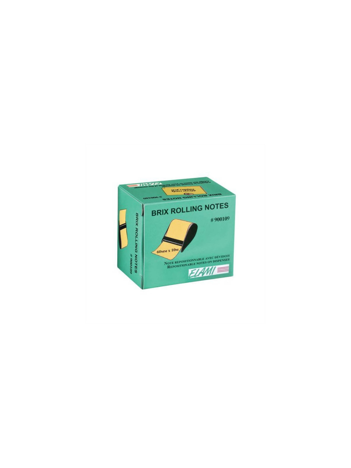 Dévidoir Rolo Notes notes repositionnables 60 mm x 10 m - Le lot de 2