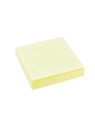 Notes à coller 76 x 76 mm - Jaune pastel - Le lot de 6 blocs