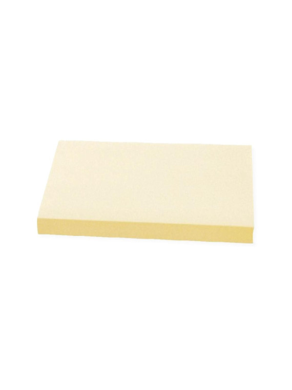 Notes à coller 76 x 127 mm - Jaune pastel - Le lot de 6 blocs