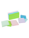 Notes à coller 76 x 76 mm - Coloris pastel assortis - Le lot de 6 blocs