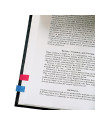 Distributeur de marque-pages Post-it étroits 11,9 x 43,2 mm - Le lot de 4 blocs - Coloris classiques assortis