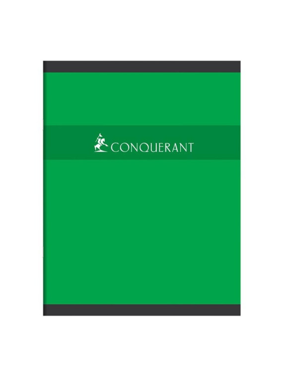 Cahier Conquérant A5 - 17x22 cm - Piqures 96p - Quadrillé 5x5 - Le lot de 5