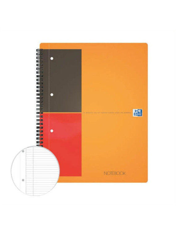 Notebook A4+ OXFORD perforé - Ligné & margé - Le lot de 2 blocs