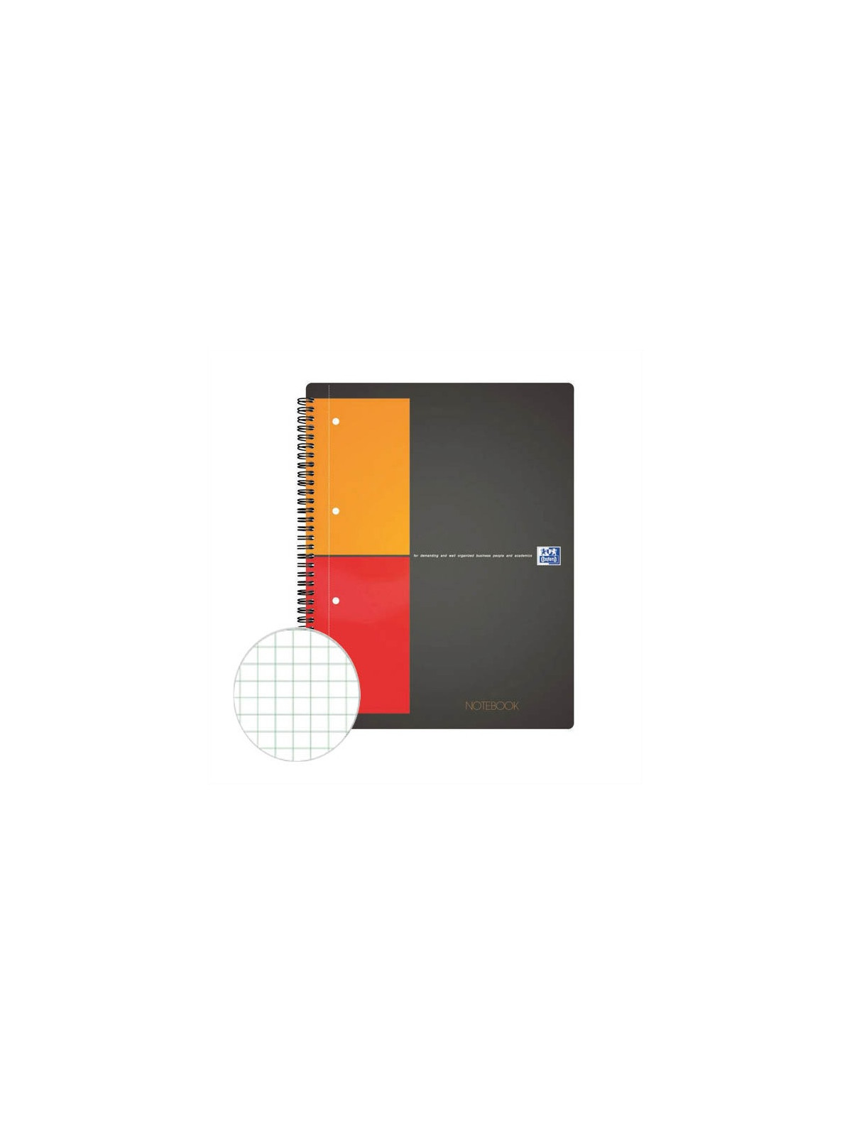 Notebook A4+ OXFORD perforé - petits carreaux - Le lot de 2 blocs
