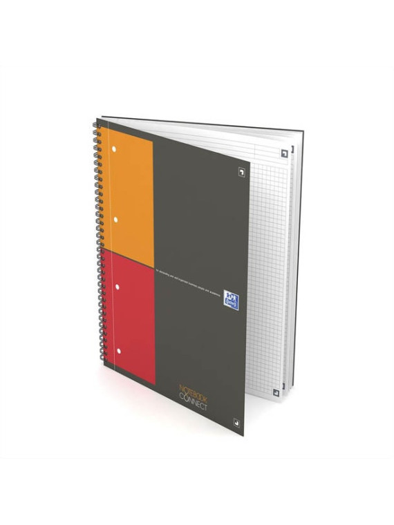 Notebook A4+ OXFORD perforé - petits carreaux - Le lot de 2 blocs