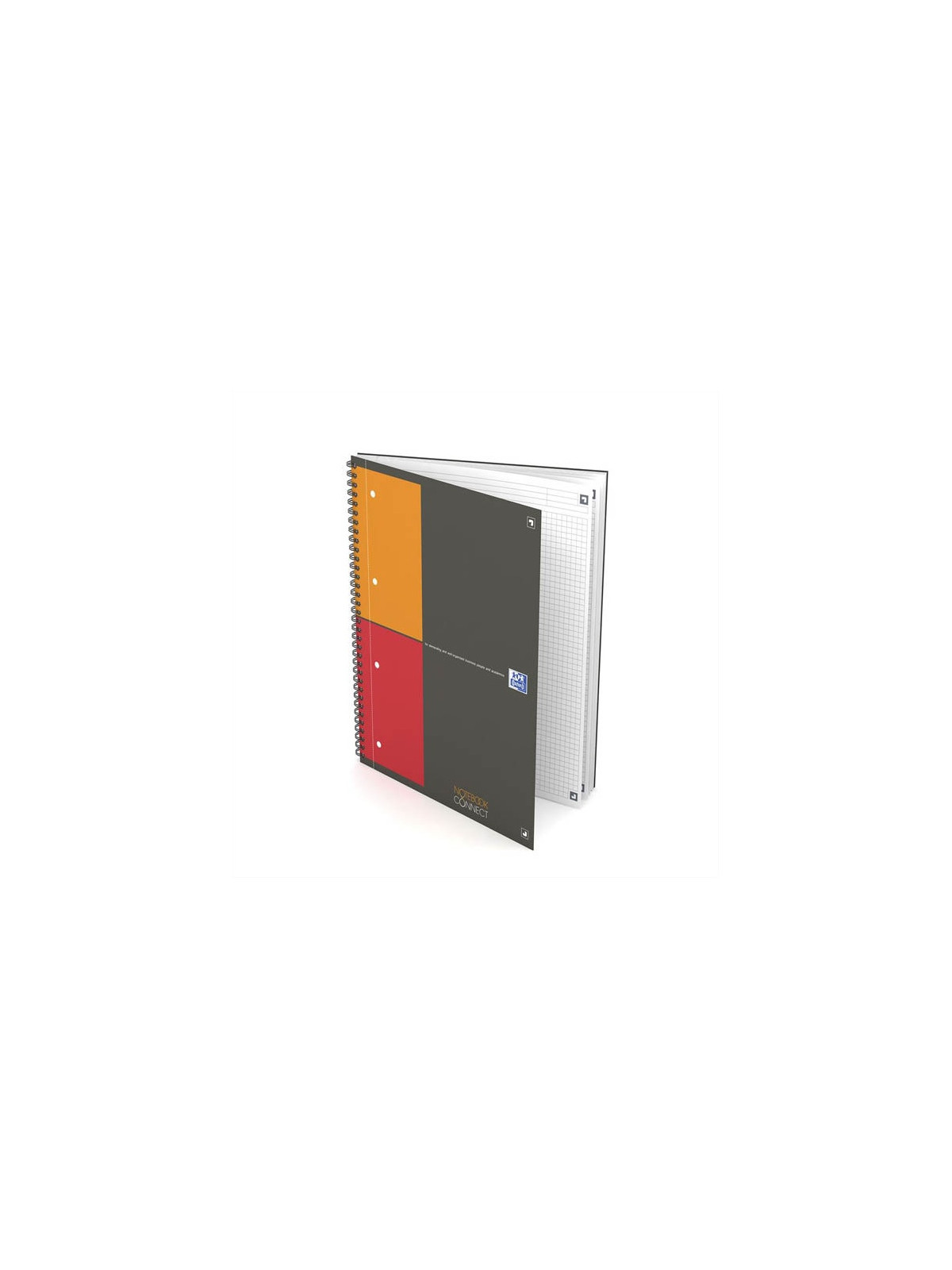 Notebook A4+ OXFORD perforé - petits carreaux - Le lot de 2 blocs