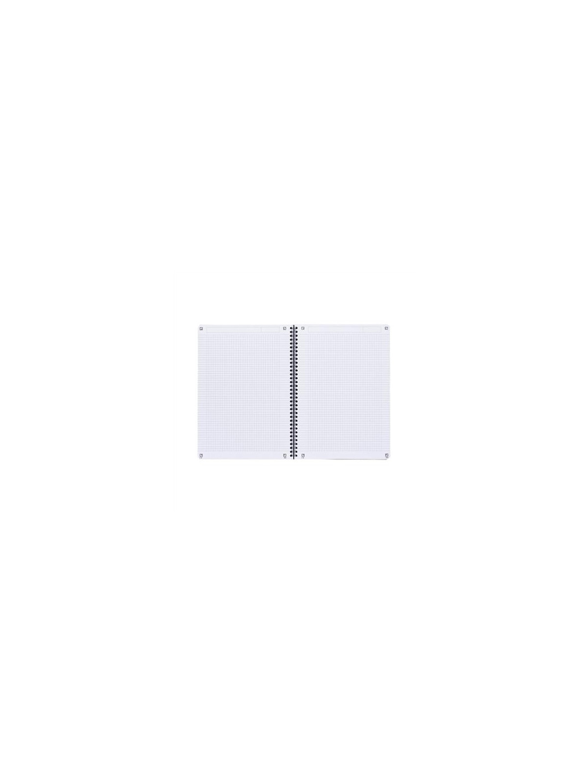 Cahier spirale OXFORD Essentials A4 - 21 x 29,7 cm - 100 pages - Quadrillé 5x5 - Lot de 2 cahiers