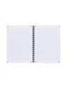 Cahier spirale OXFORD Essentials A4 - 21 x 29,7 cm - 100 pages - Quadrillé 5x5 - Lot de 2 cahiers