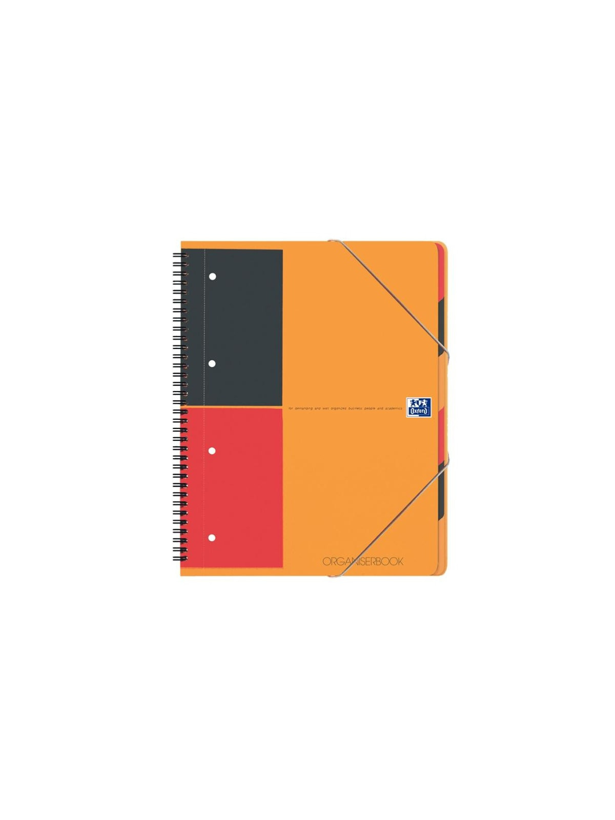 Cahier trieur Organiserbook OXFORD A4+ perforé & quadrillé 5x5 - 160 pages - Le lot de 2