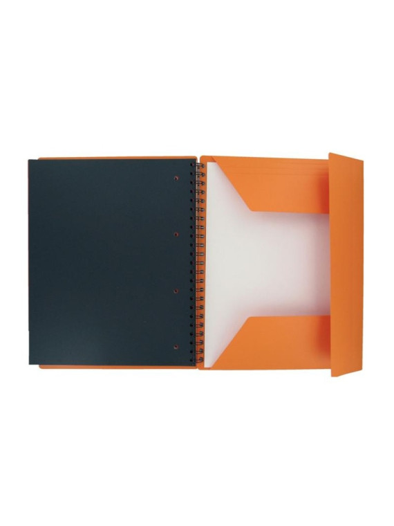 Cahier trieur Organiserbook OXFORD A4+ perforé & quadrillé 5x5 - 160 pages - Le lot de 2