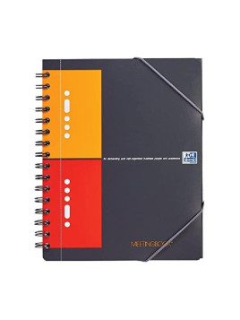 Cahier Meetingbook OXFORD A5+ perforé & quadrillé 5x5 - 160 pages - Le lot de 2
