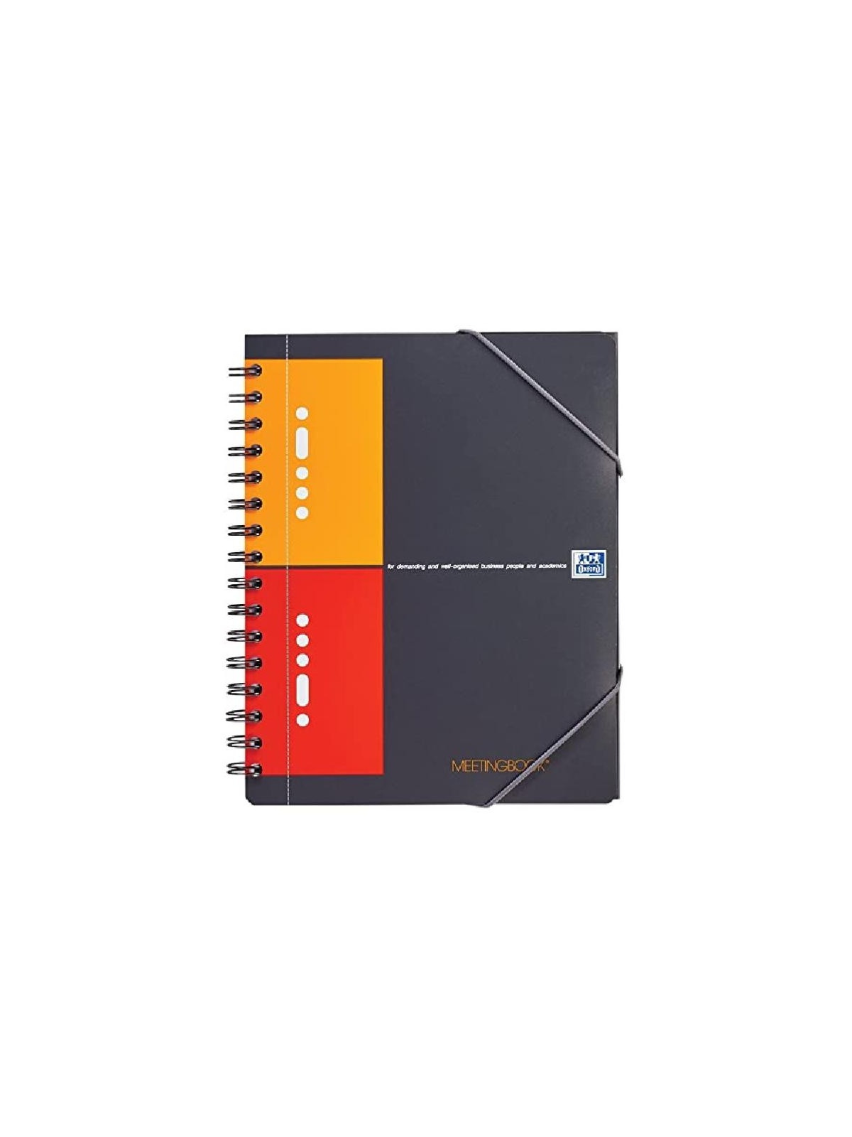 Cahier Meetingbook OXFORD A5+ perforé & quadrillé 5x5 - 160 pages - Le lot de 2