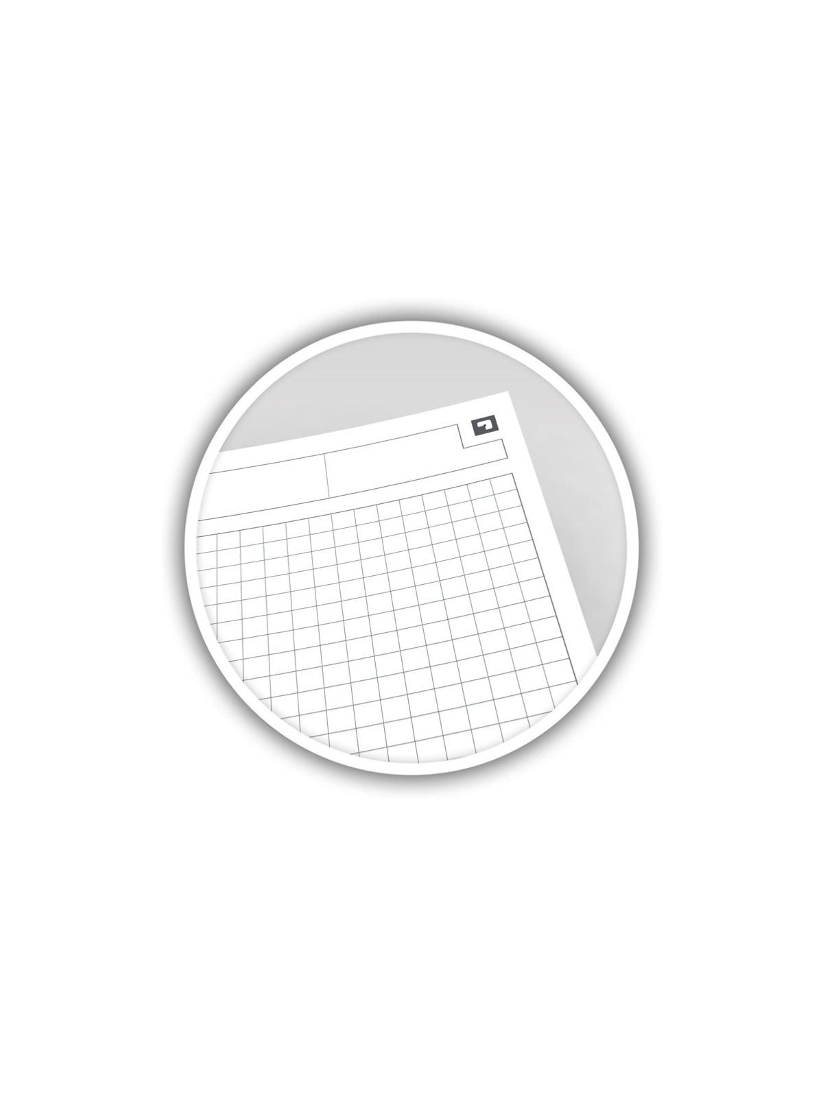 Cahier Meetingbook OXFORD A5+ perforé & quadrillé 5x5 - 160 pages - Le lot de 2