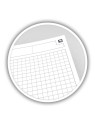 Cahier Meetingbook OXFORD A5+ perforé & quadrillé 5x5 - 160 pages - Le lot de 2