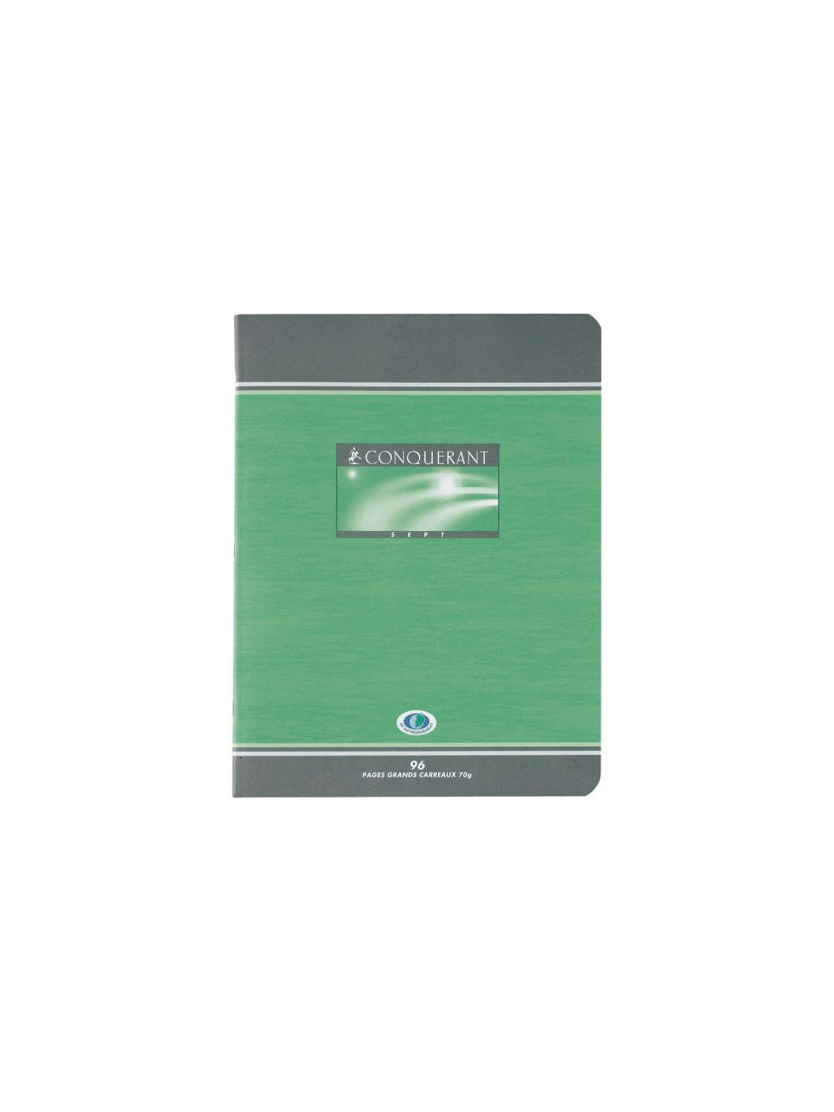 Cahier Conquérant piqûre A4 21 x 29,7 cm 96 pages ligné et margé - Le lot de 5