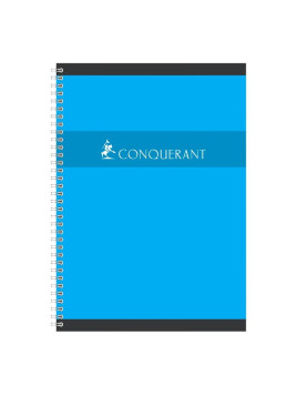 Cahier Conquérant A4 - 21x29.7 cm - Spirale 100p - Ligné & margé - Le lot de 5