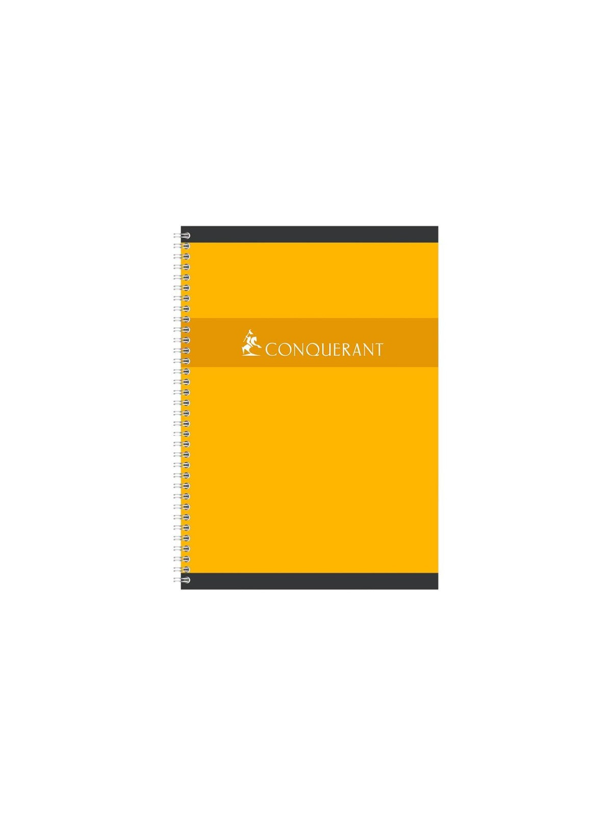 Cahier Conquérant A4 - 21x29.7 cm - Spirale 180p - Quadrillé 5x5 - Le lot de 5