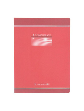 Cahier Conquérant A4+ - 24x32cm - Piqures 96p - Ligné & margé - Le lot de 5