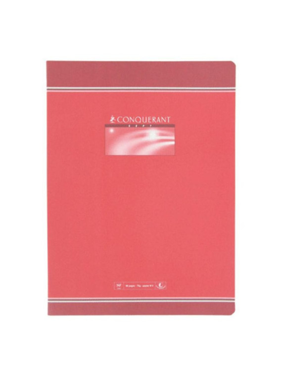 Cahier Conquérant A4+ - 24x32cm - Piqures 96p - Ligné & margé - Le lot de 5