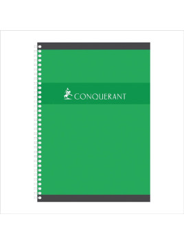 Cahier A4+ - 24x32cm - Spirale 180p - Quadrillé 5x5 - Le lot de 5
