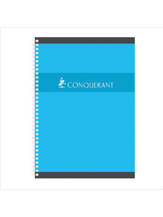 Cahier A4+ - 24x32cm - Spirale 180p - Quadrillé 5x5 - Le lot de 5
