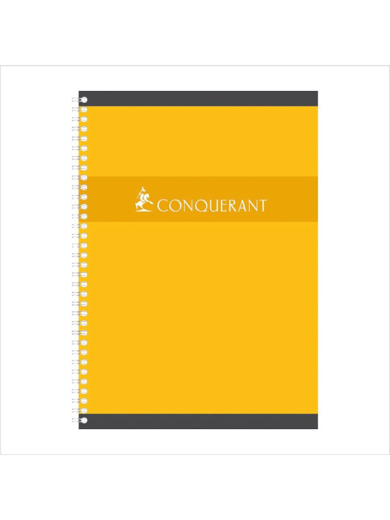 Cahier A4+ - 24x32cm - Spirale 180p - Quadrillé 5x5 - Le lot de 5