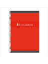 Cahier Conquérant A4+ - 24x32cm - Spirale 180p - Ligné & margé - Le lot de 5