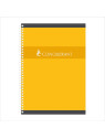 Cahier Conquérant A4+ - 24x32cm - Spirale 180p - Ligné & margé - Le lot de 5