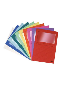 Chemises à fenêtre A4 120g - Lot de 10 - Assortiment