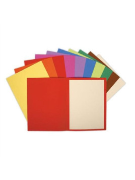 Chemises rigides Exacompta Flash recyclées 220g - Le lot de 100 - Coloris vifs assortis