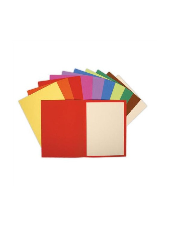 Chemises rigides Exacompta Flash recyclées 220g - Le lot de 100 - Coloris vifs assortis