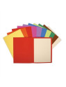 Chemises rigides Exacompta Flash recyclées 220g - Le lot de 100 - Coloris vifs assortis