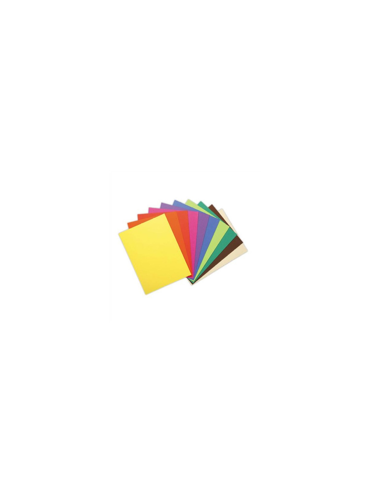 Chemises rigides Exacompta Flash recyclées 220g - Le lot de 100 - Coloris vifs assortis