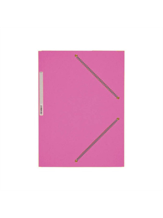 Chemises à élastiques 3 rabats A4 carte lustrée - 390g - Couleurs pastel assorties - Le lot de 10