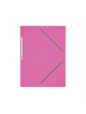 Chemises à élastiques 3 rabats A4 carte lustrée - 390g - Couleurs pastel assorties - Le lot de 10