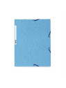 Chemises à élastiques 3 rabats A4 carte lustrée - 390g - Couleurs pastel assorties - Le lot de 10