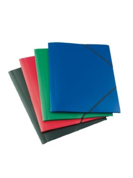 Chemise à élastiques 3 rabats A4 polypro - Coloris assortis - Le lot de 5