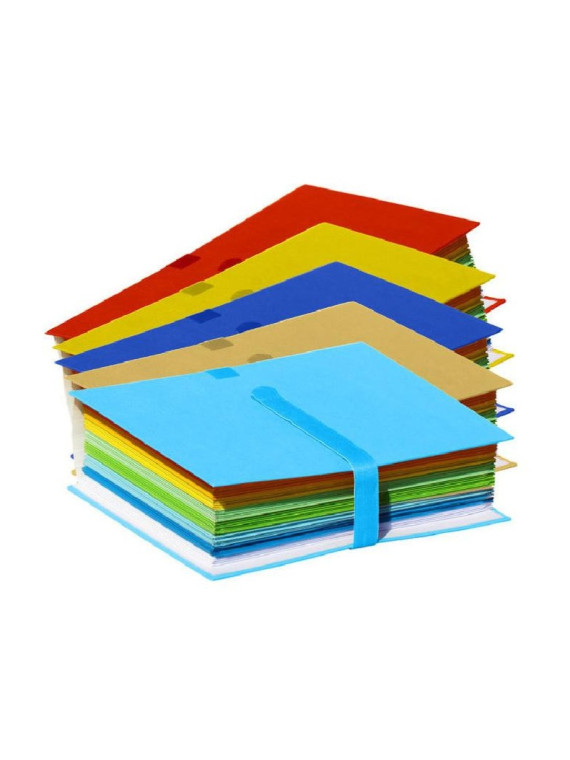 Chemise extensible à sangle velcro A4 - Le lot de 5 coloris assortis
