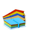 Chemise extensible à sangle velcro A4 - Le lot de 5 coloris assortis