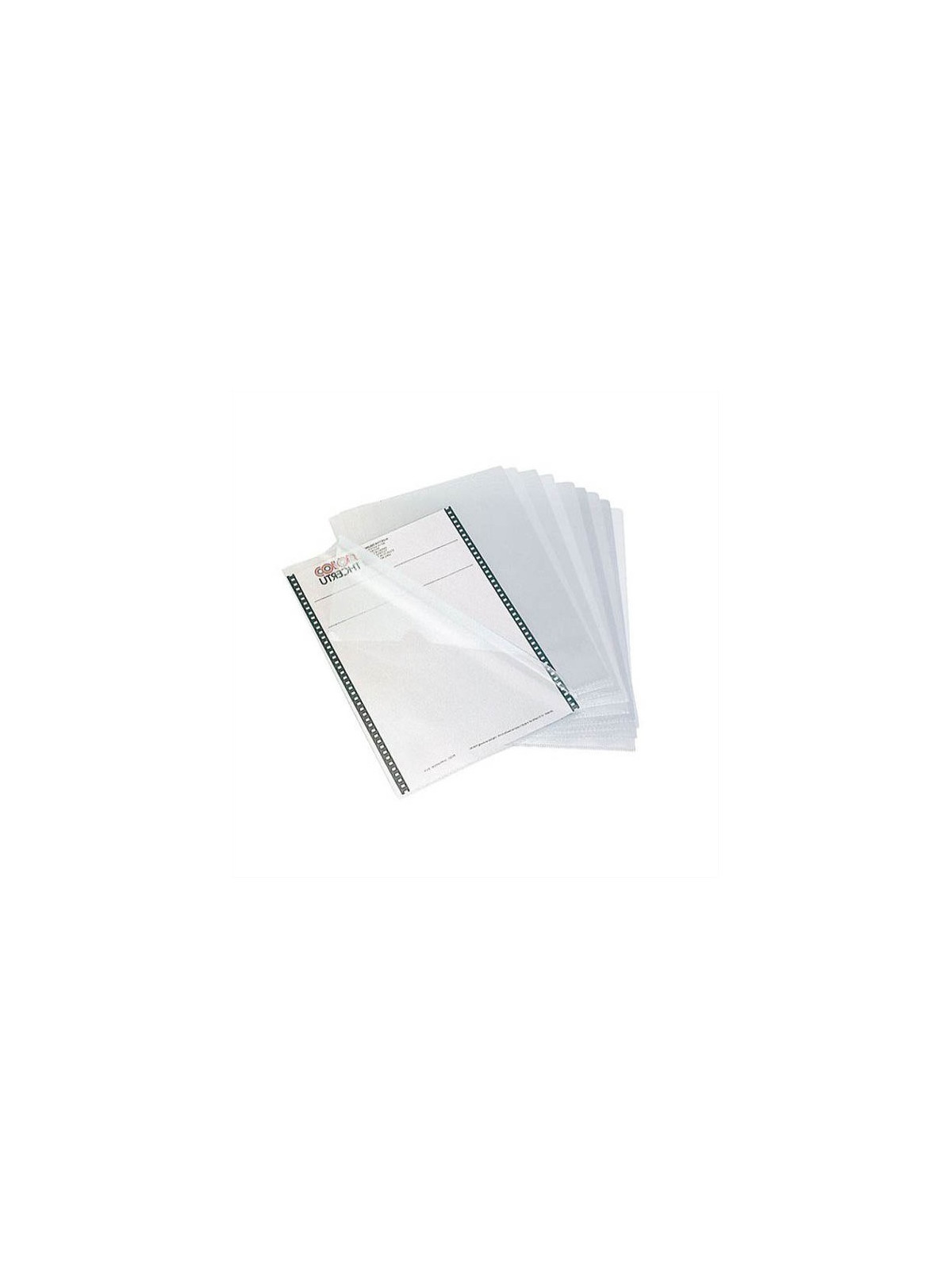 Pochettes coin polypro A4 incolores 14/100e - Lisses - Lot de 20