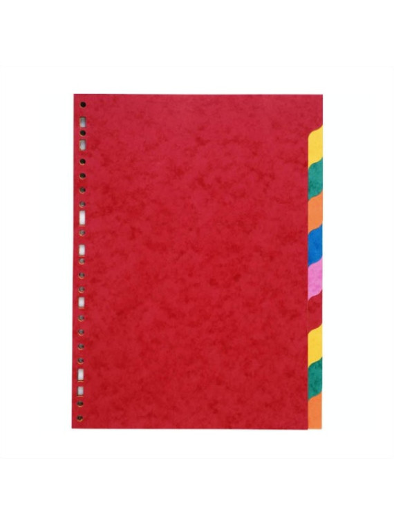 Intercalaires A4 10 touches - Carte lustrée 225g - Le lot de 2 jeux