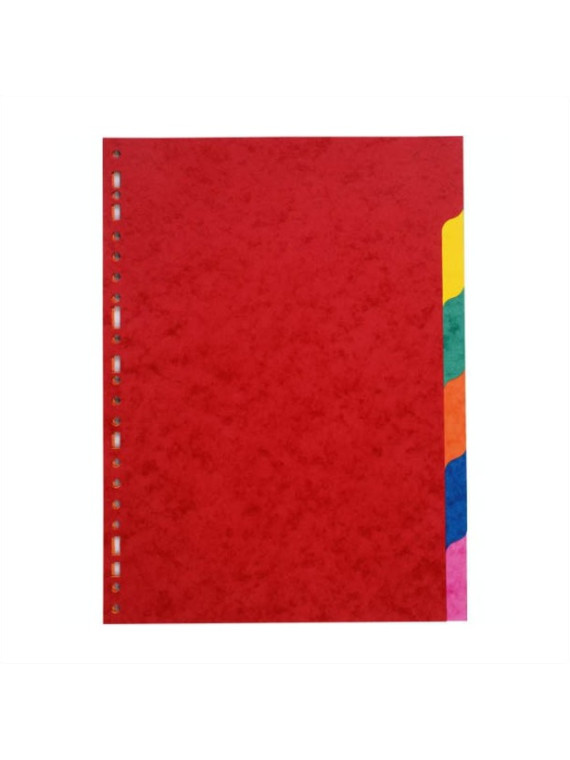 Intercalaires A4 6 touches - Carte lustrée 225g - Le lot de 2 jeux
