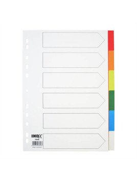 Intercalaires A4 6 touches polypro - Le lot de 2 jeux